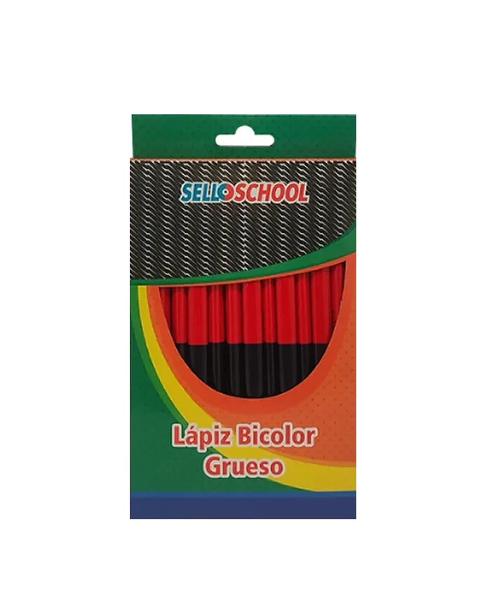 Lapiz Bicolor Jumbo Rojo/Graf