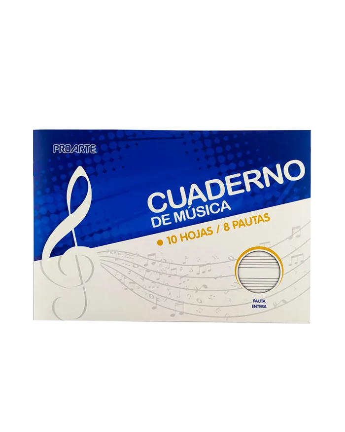 Cuaderno Música  Pauta Entera