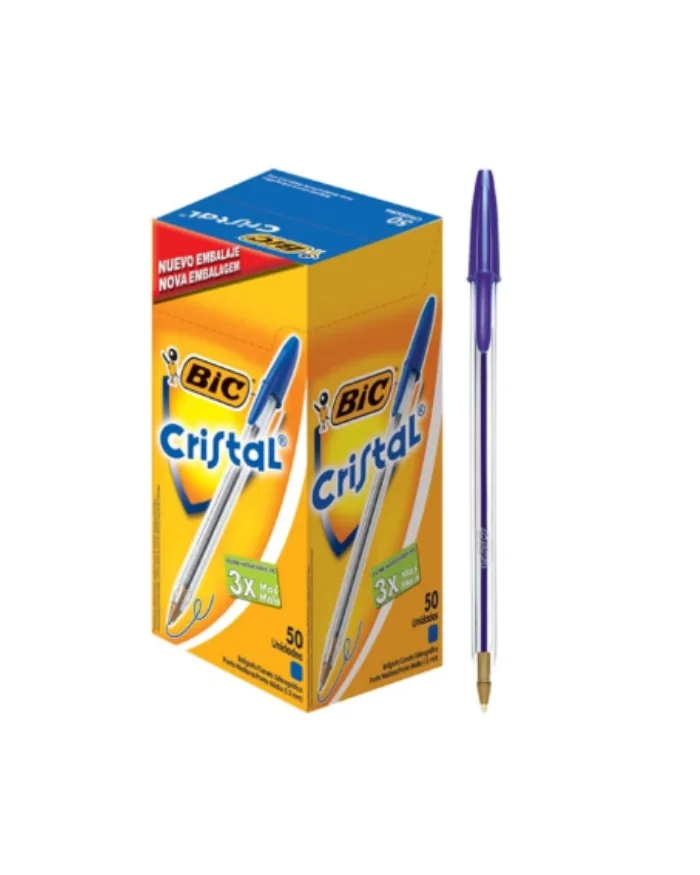 Lápiz Pasta Bic Cristal Azul