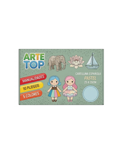Estuche Cartulina Col. Pastel